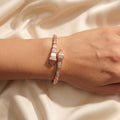 Rose Gold Serpenti Flex Pave Bangle