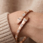 Rose Gold Serpenti Flex Pave Bangle