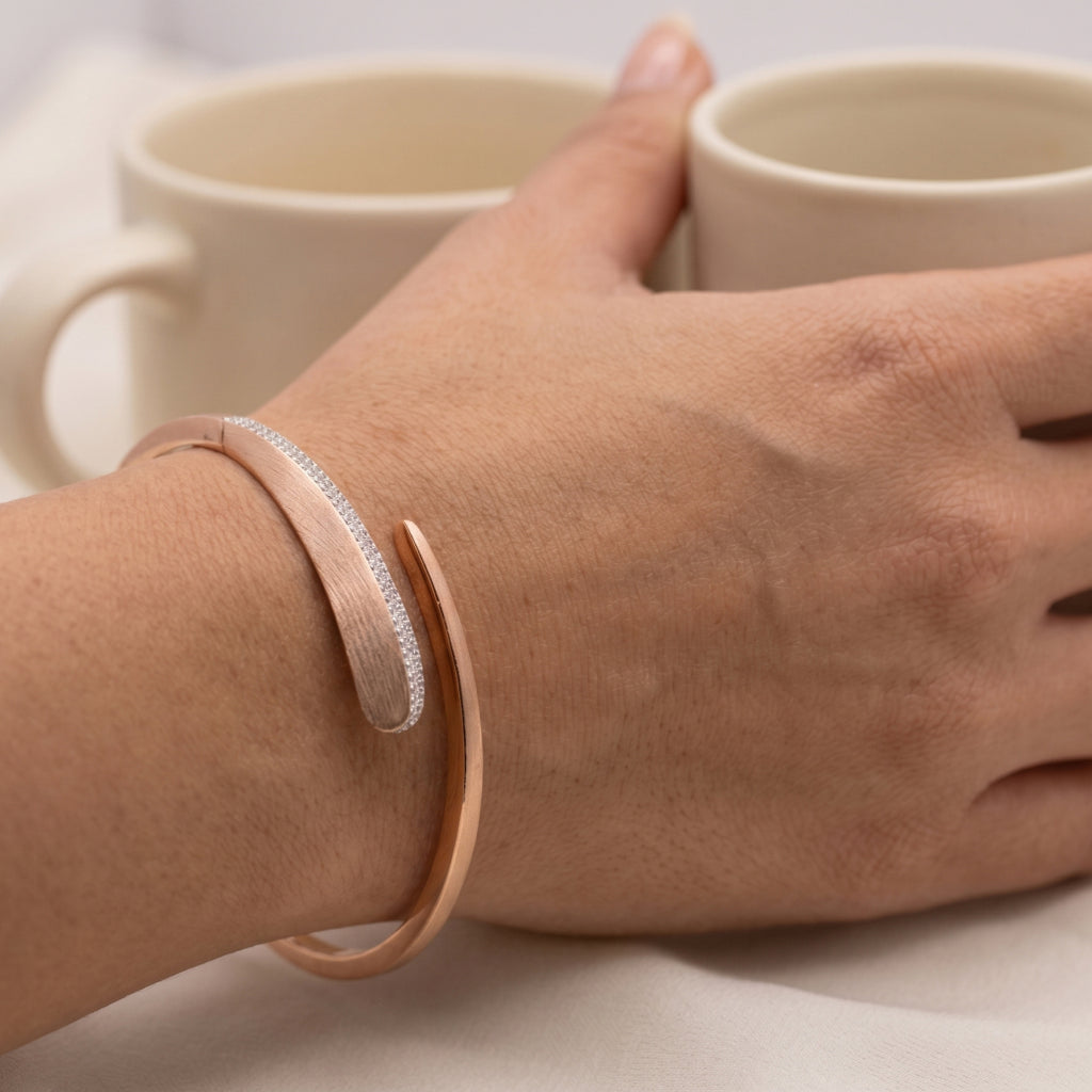 Pearl Flower Bangle