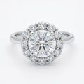 Floral Crown Stone Ring 925 Silver Large
