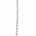Silver Opal Cushion Link Bracelet