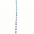 Silver Opal Cushion Link Bracelet