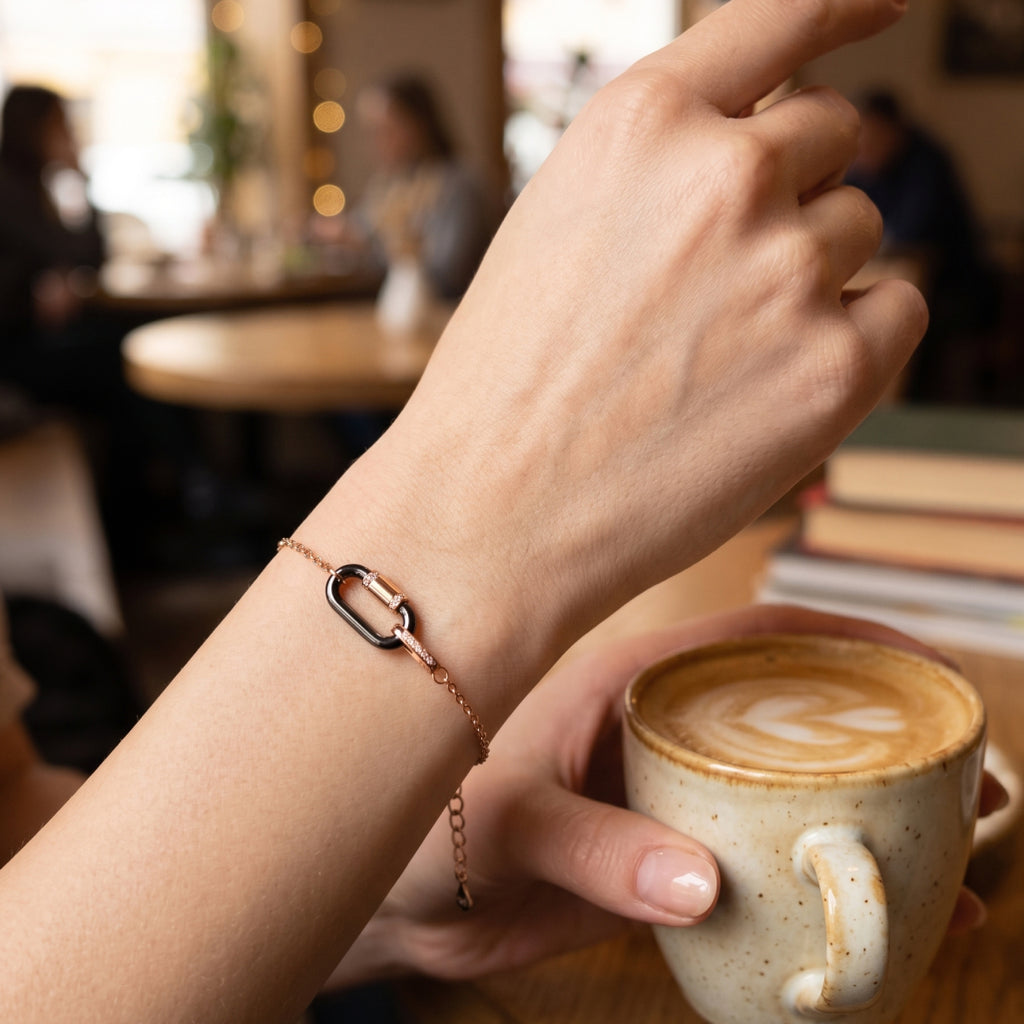 Pearl Square ID Bracelet