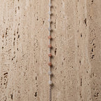 Silver Peach Moonstone Bead Twisted Bar Bracelet