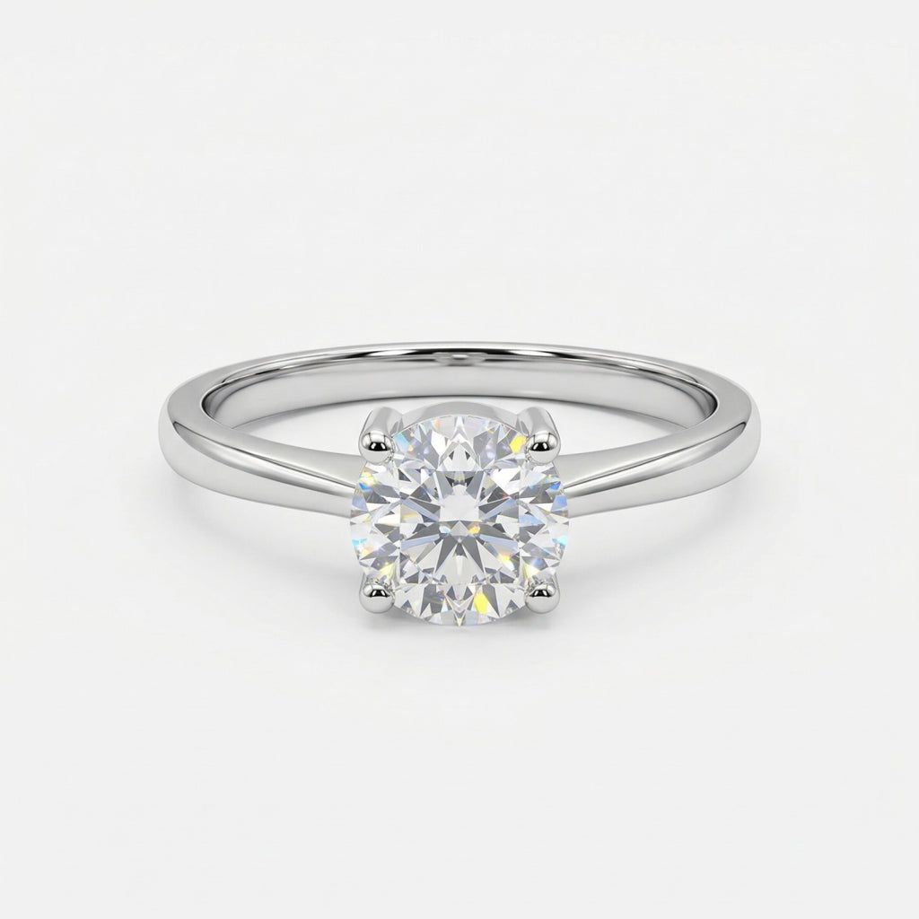 Round Single Stone Ring