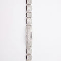 Pyramid Stud Pave Centre Link Bracelet 925 Sterling Silver