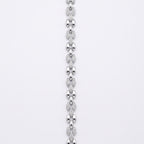 Mariner Pave Link Bracelet 925 Sterling Silver