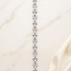 Mariner Pave Link Bracelet 925 Sterling Silver