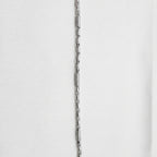 Rope Chain Pave Station Bracelet 925 Sterling Silver