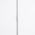 Box Chain Pave Cube Bracelet 925 Sterling Silver