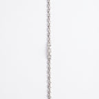Box Chain Pave Cube Bracelet 925 Sterling Silver