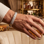 Pave Bombe Bangle 925 Sterling Silver