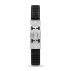 H-Frame Pave Ceramic Bracelet 925 Sterling Silver