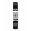 Twin Bar Pave Ceramic Bracelet 925 Sterling Silver