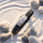Classic Pave ID Ceramic Bracelet 925 Sterling Silver