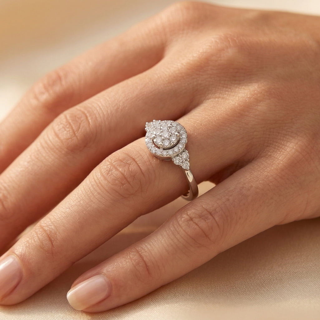 Multi-Shape Stone Cluster Ring