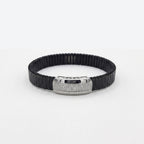 Classic Pave ID Ceramic Bracelet 925 Sterling Silver