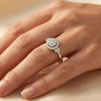 Multi Shape Stone Cluster Ring 925 Silver