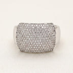 Cushion Dome Pave Signet Ring