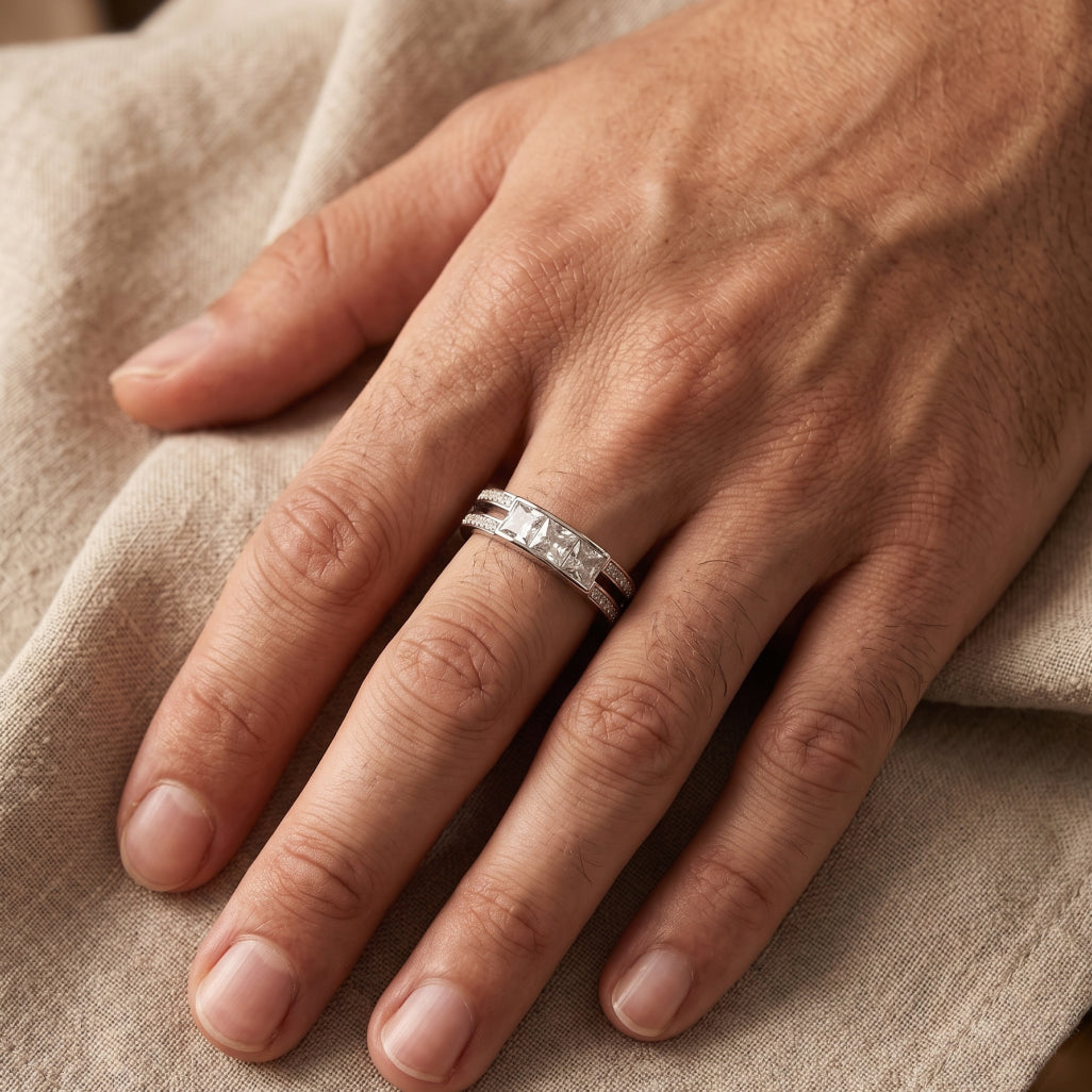 Triple Princess Rail Ring