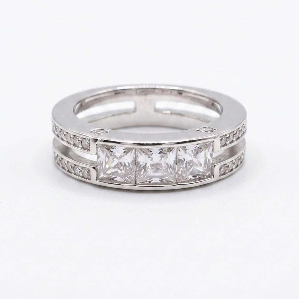 Triple Princess Rail Ring