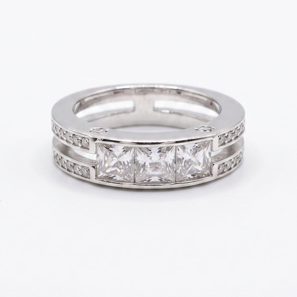 Triple Princess Rail Ring