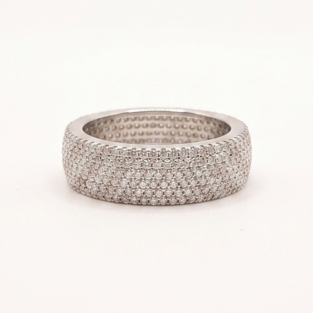 Dome Pave Eternity Band