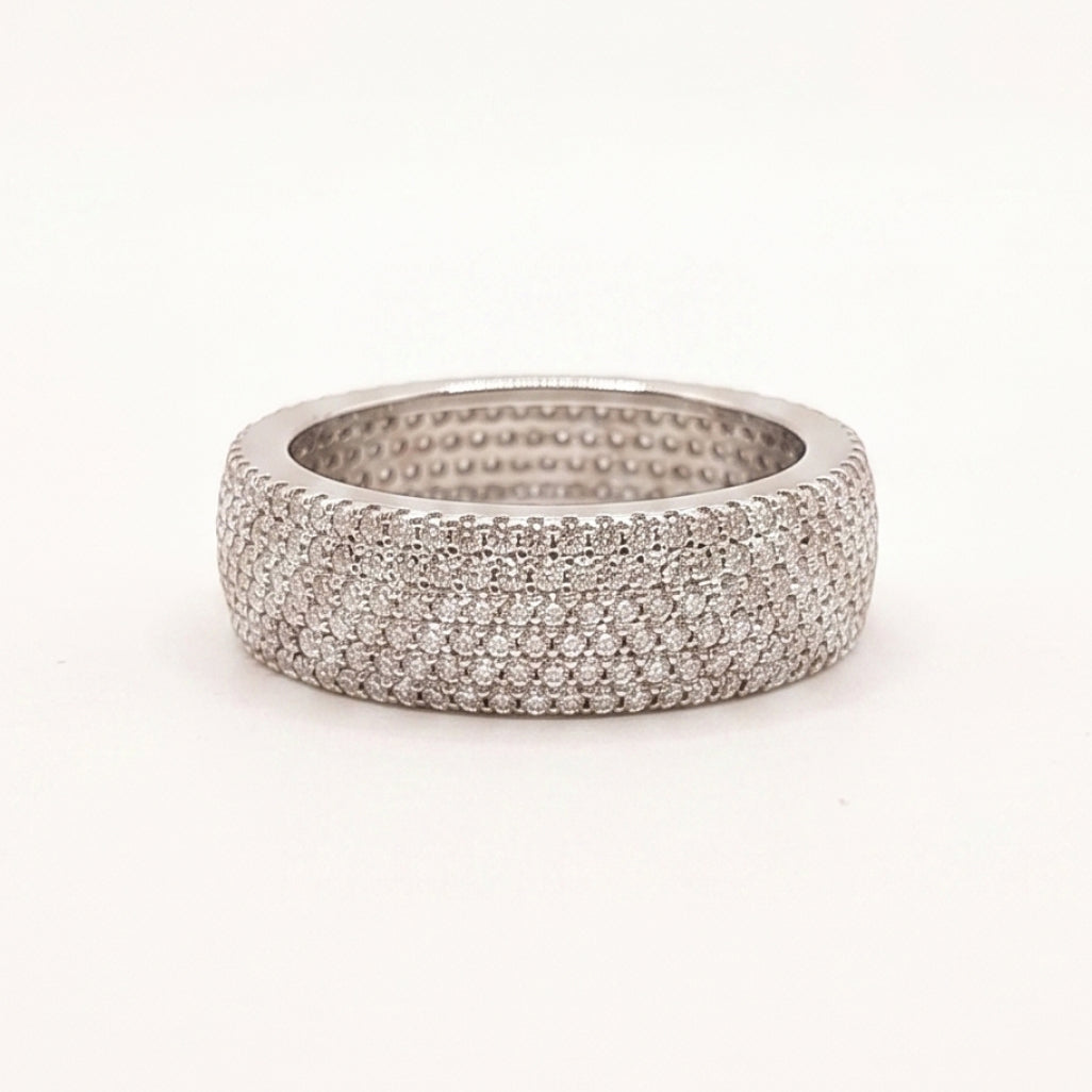 Dome Pave Eternity Band