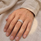 Dome Pave Eternity Band