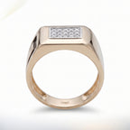 Stone Bar Onyx Signet Ring