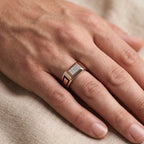 Stone Bar Onyx Signet Ring