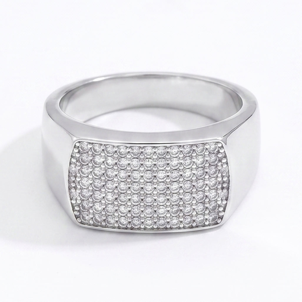 Full Face Stone Signet Ring