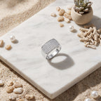 Full Face Stone Signet Ring