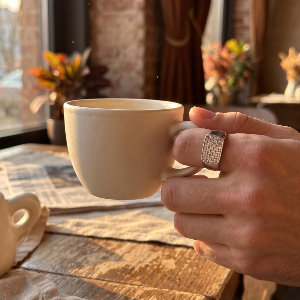 Full Face Stone Signet Ring