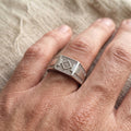 Diamond Frame Command Ring