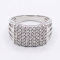 Five Row Stone Band Ring