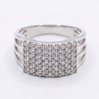 Five Row Stone Band Ring