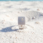 Five Row Stone Band Ring