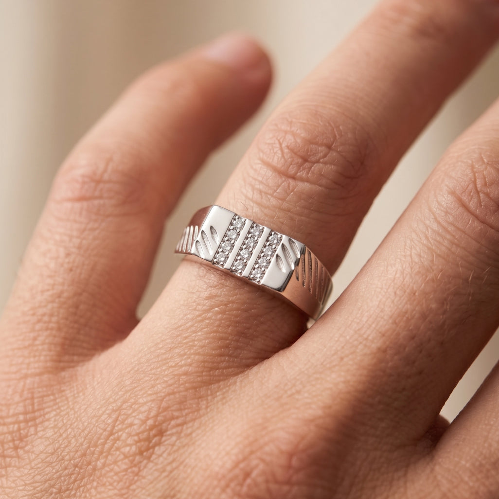 Triple Rail Band Ring
