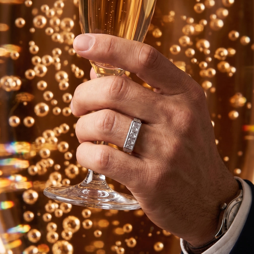 Princess Row Signet Ring