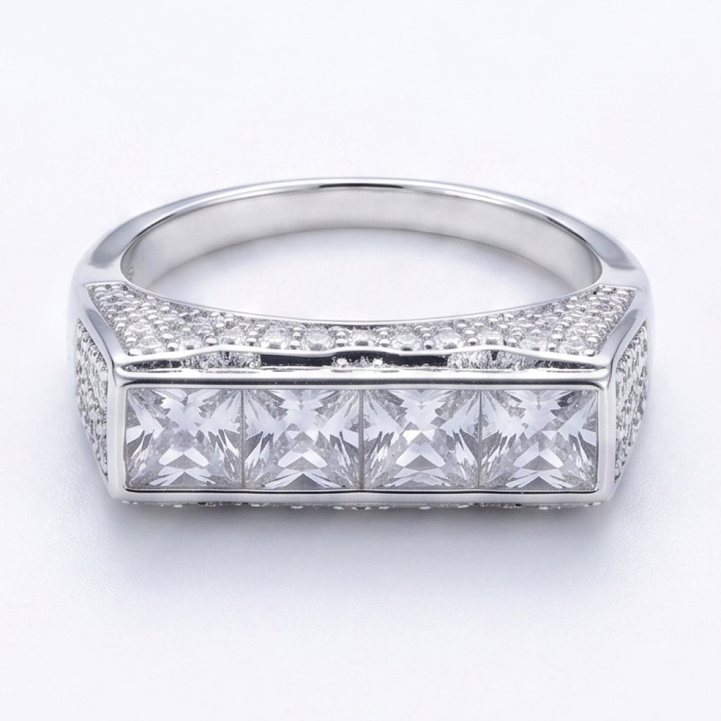 Princess Row Signet Ring