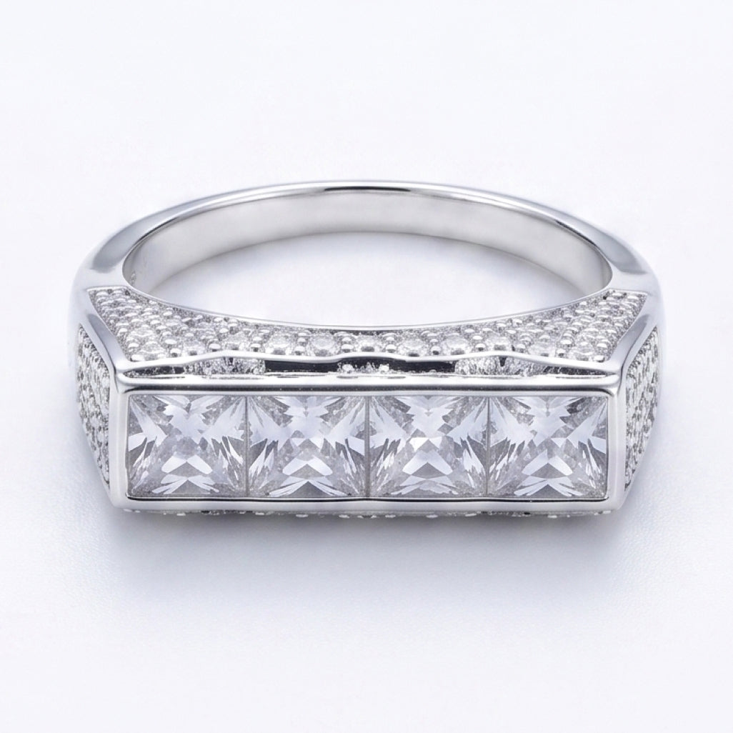 Princess Row Signet Ring