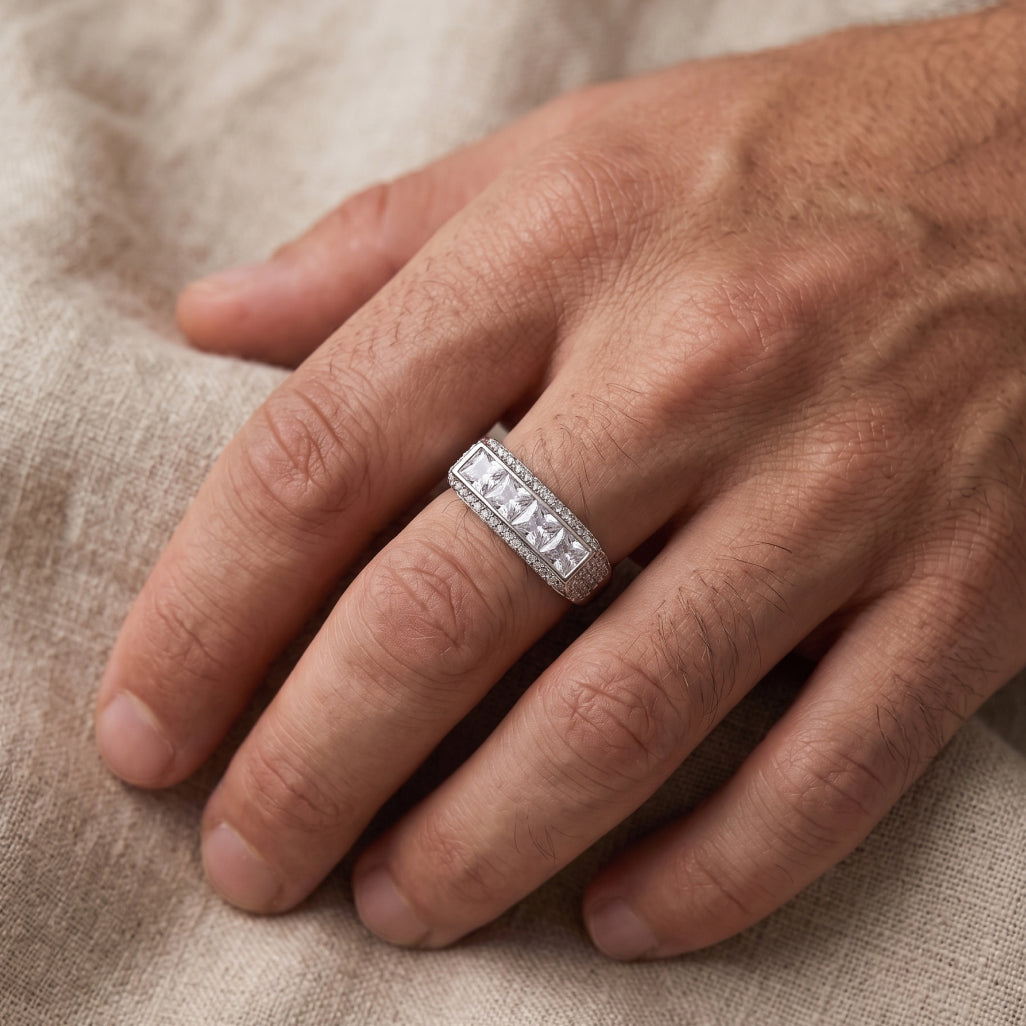 Princess Row Signet Ring