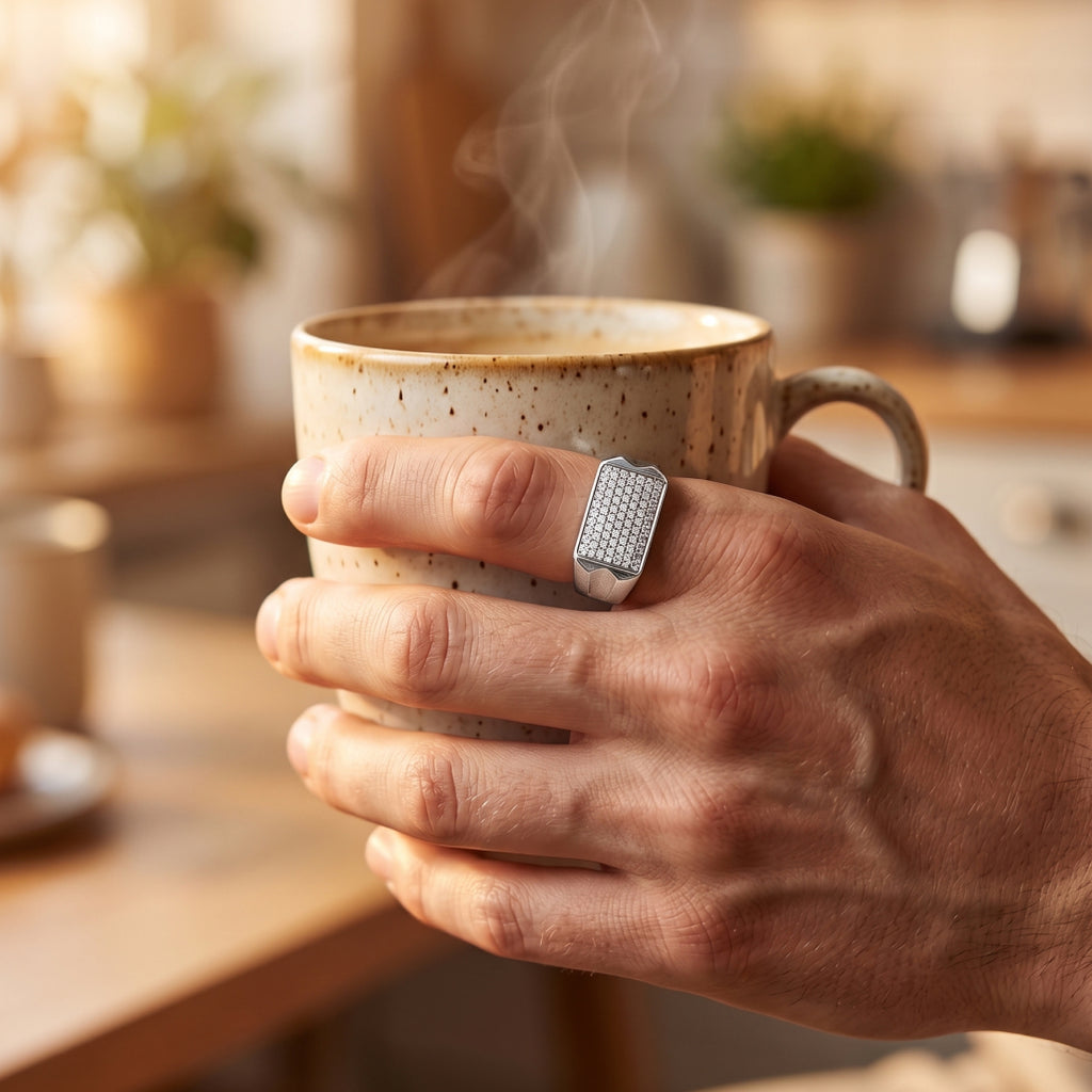 Arrow Cut Signet Ring