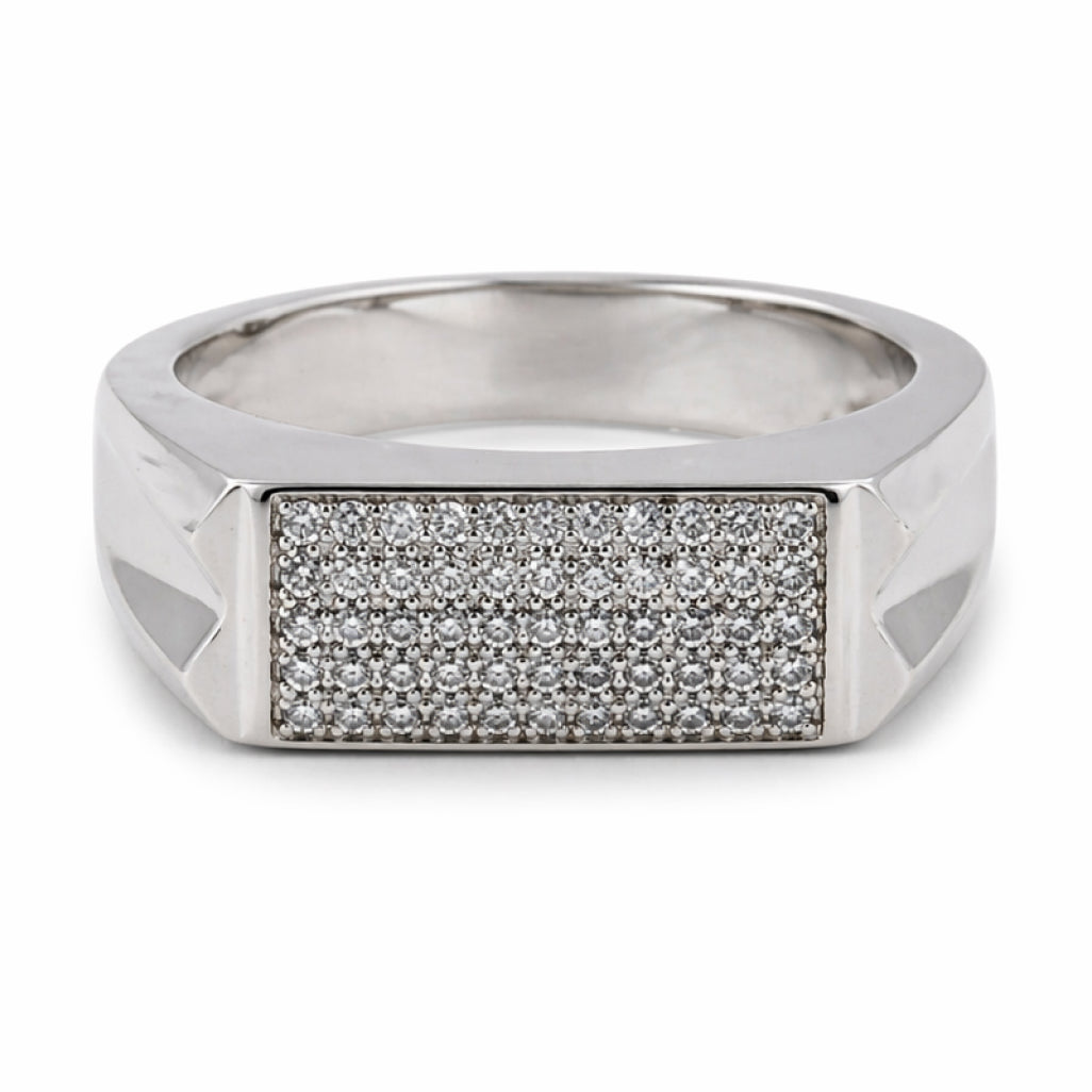 Arrow Cut Signet Ring