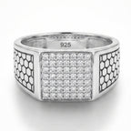 Honeycomb Signet Ring