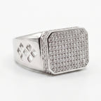 Diamond Cut Signet Ring
