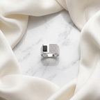 Onyx Panel Signet Ring