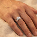 Chevron Window Signet Ring
