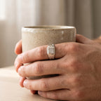 Chevron Window Signet Ring
